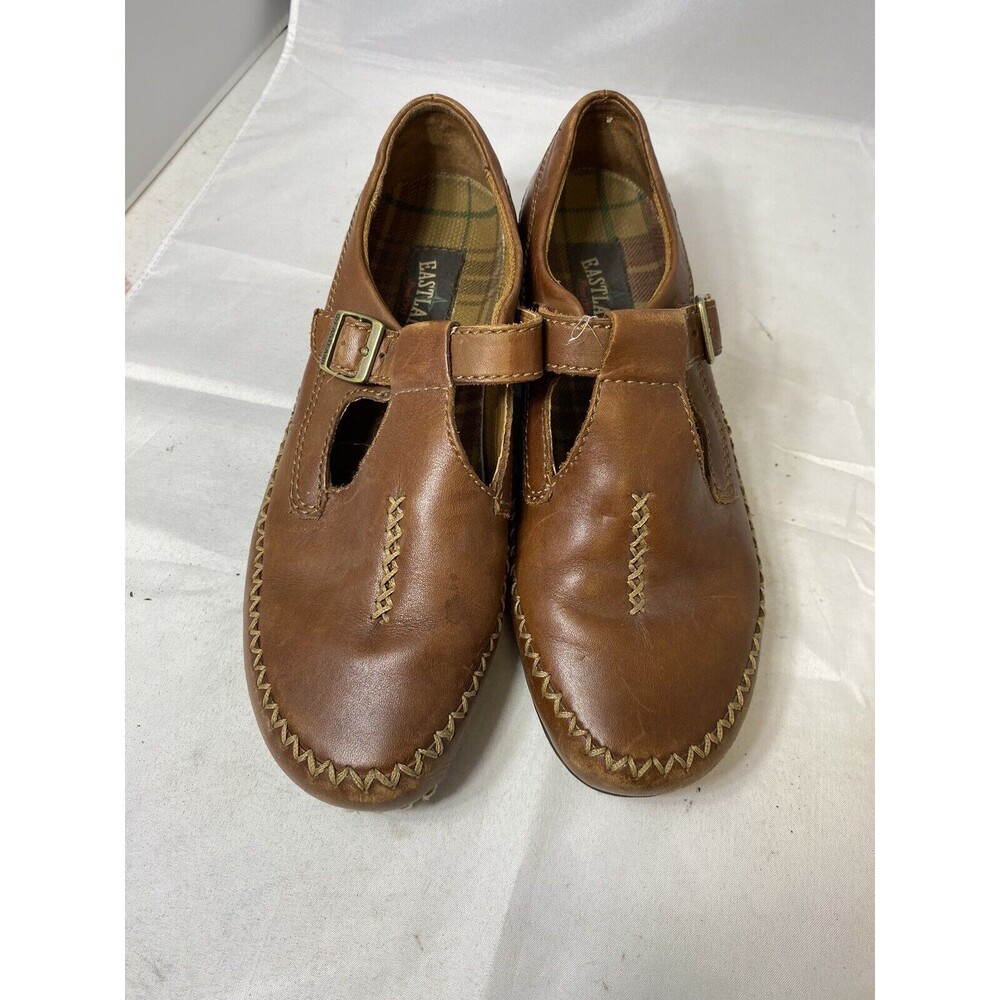Brown Leather Eastland TessMaryjane Loafer Women's Sz 8.5 W Shoes 3864-04 - Picture 5 of 10